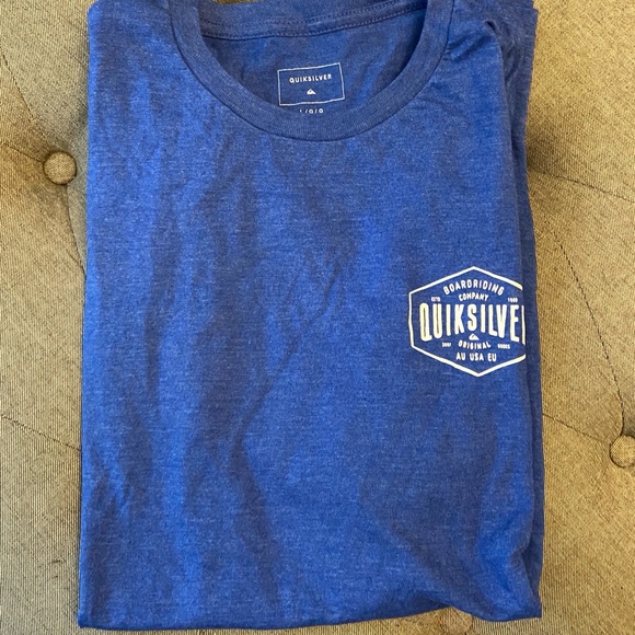 Quiksilver Blue Short Sleeve Tee - Picture 1 of 3
